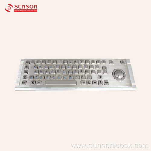 Anti-vandal Metal Keyboard with Touch Pad